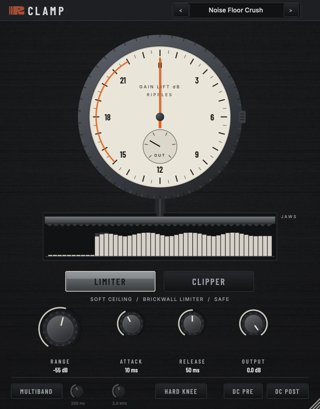 Clamp upward compressor plugin interface
