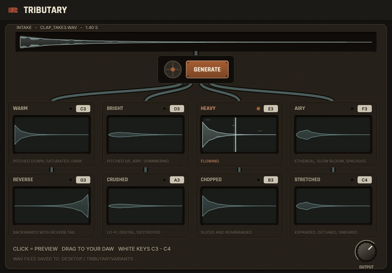 Tributary sample multiplier instrument interface